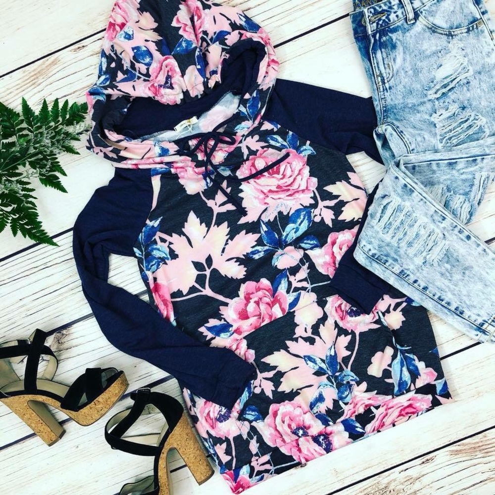Floral hoodie